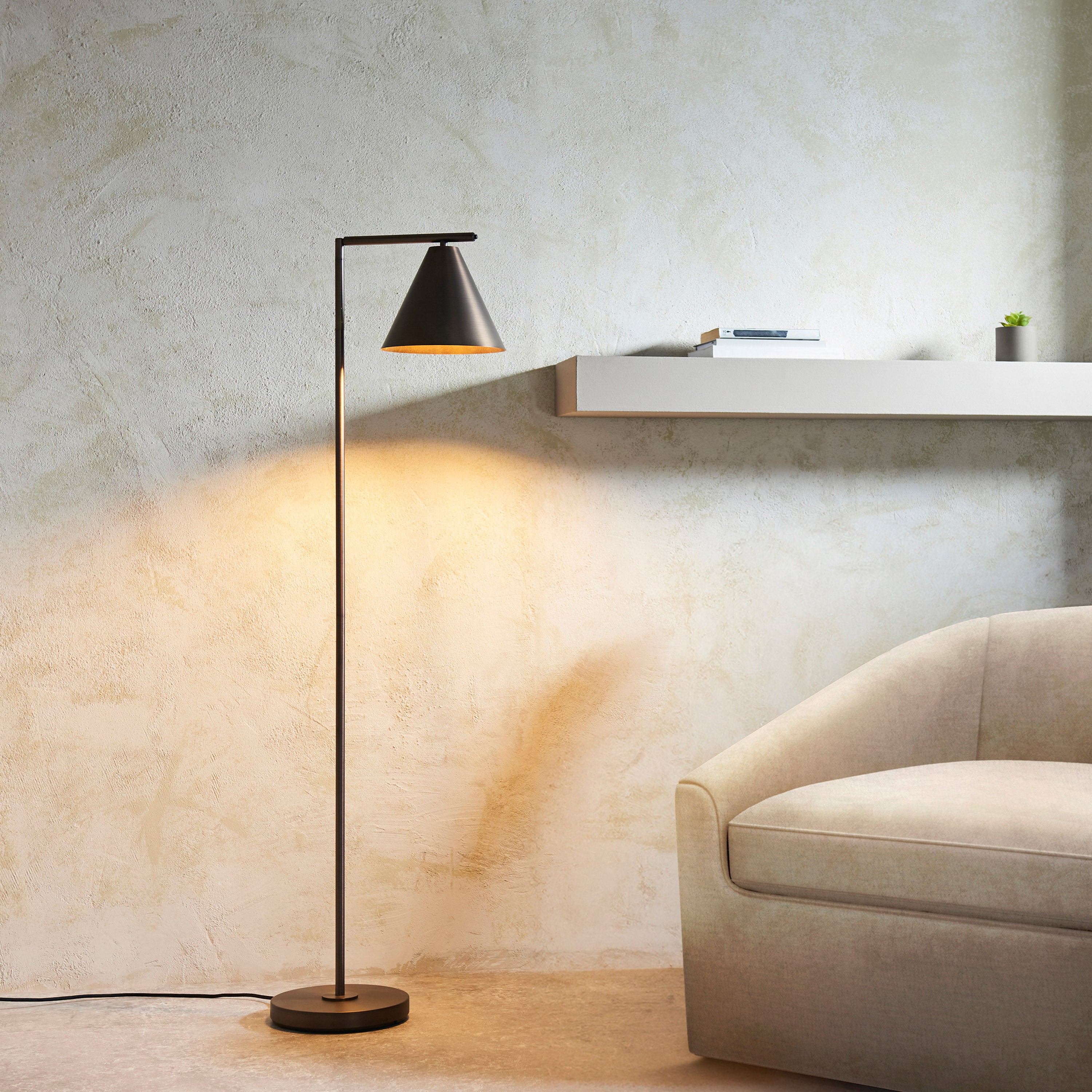 Ariana Antique Bronze Floor Lamp